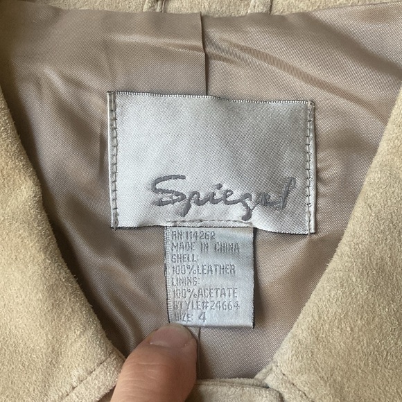 Spiegel 100% leather, cropped jacket - Picture 2 of 11